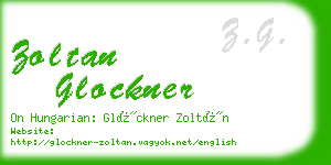 zoltan glockner business card